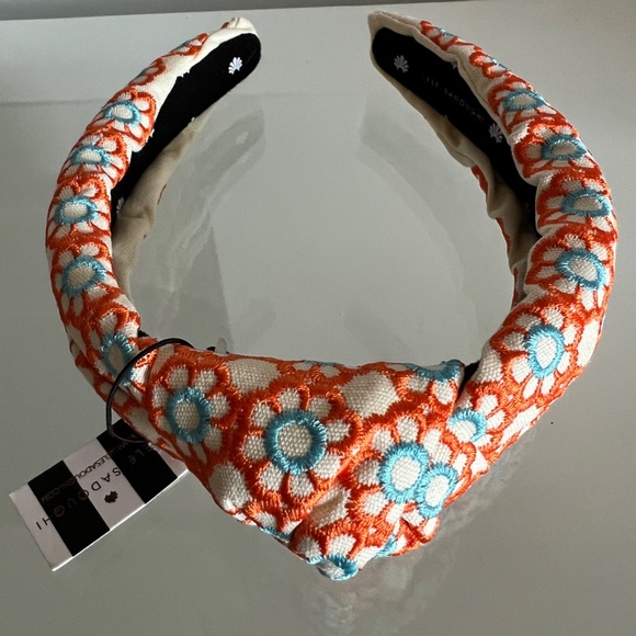 LELE SADOUGHI Marigold Embroidered Knotted Headband